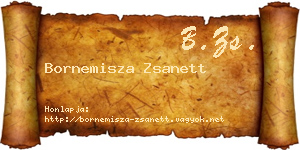 Bornemisza Zsanett névjegykártya